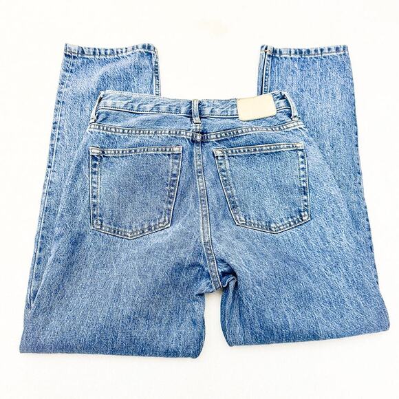 Everlane The Cheeky Jean Button Fly Medium Wash Denim Size 25 Crop - Picture 5 of 8